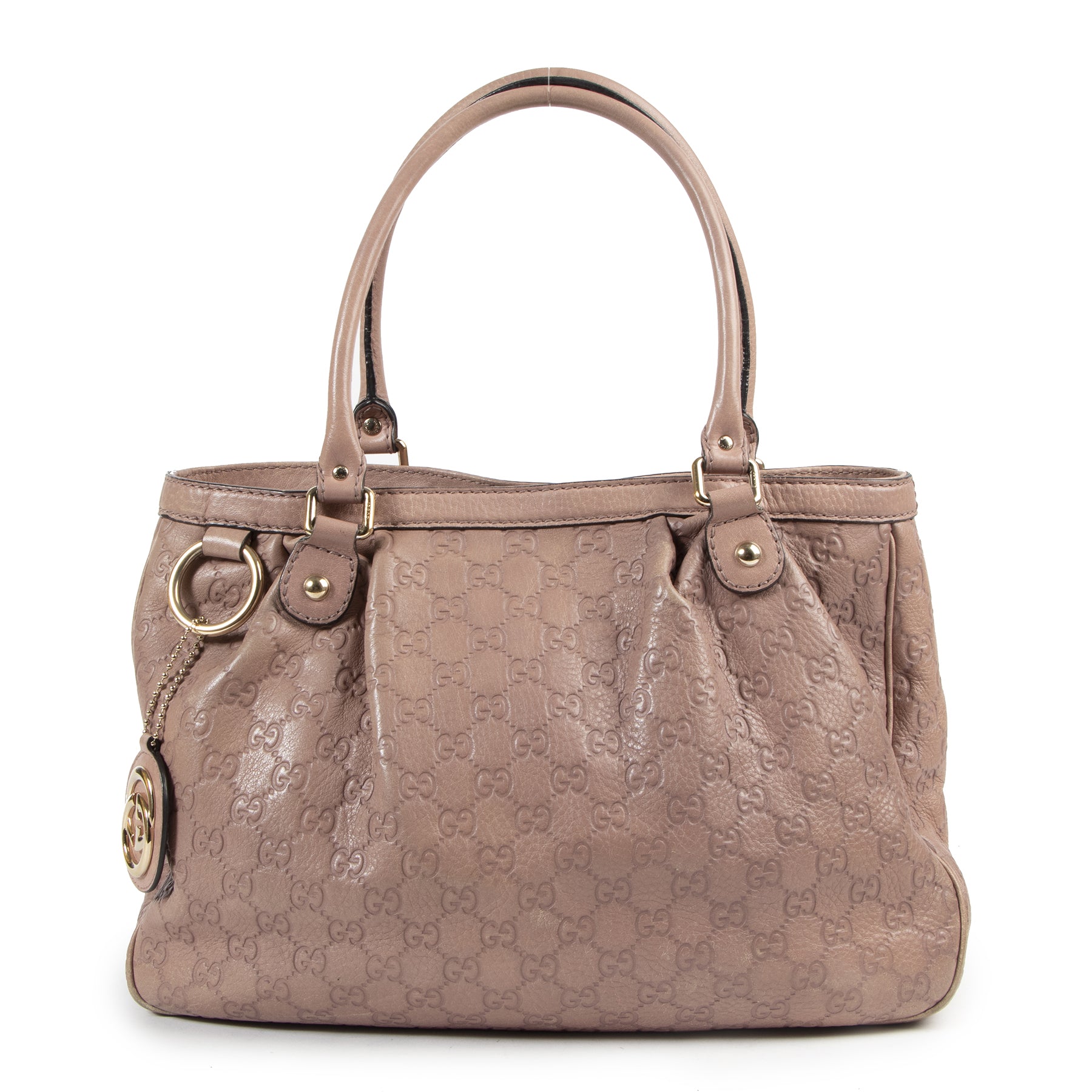 Gucci Rose Guccissima Leather Sukey Top Handle Bag for the best price at Labellov