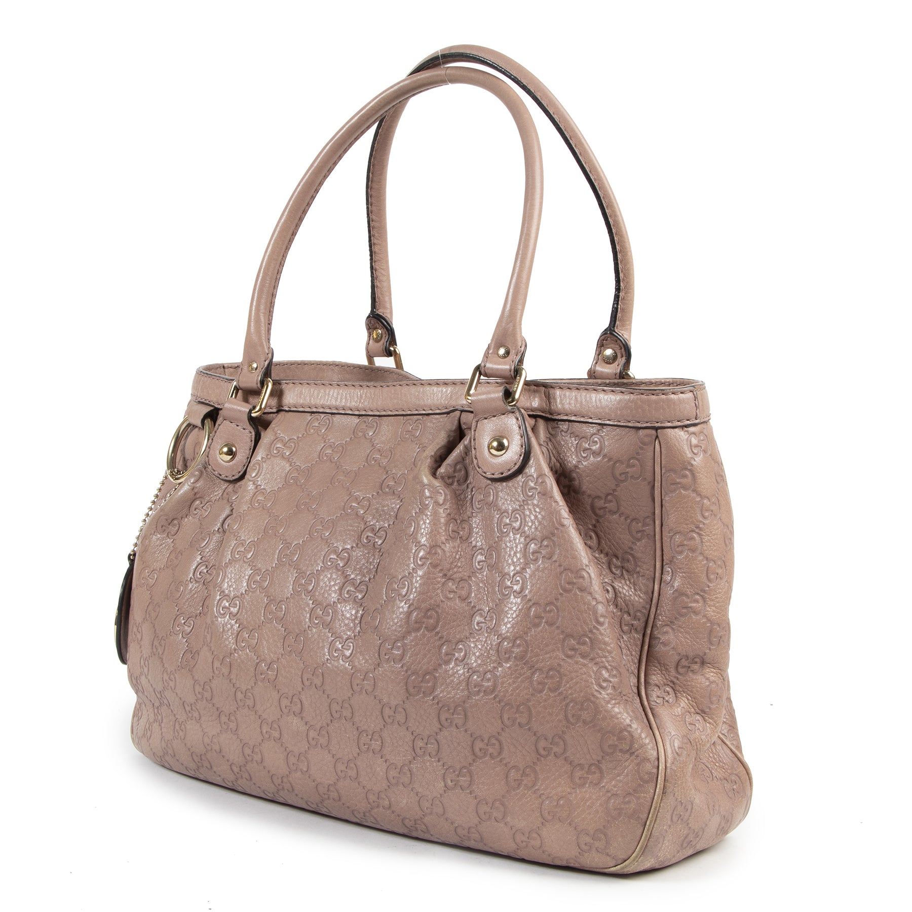 Gucci Rose Guccissima Leather Sukey Top Handle Bag for the best price
