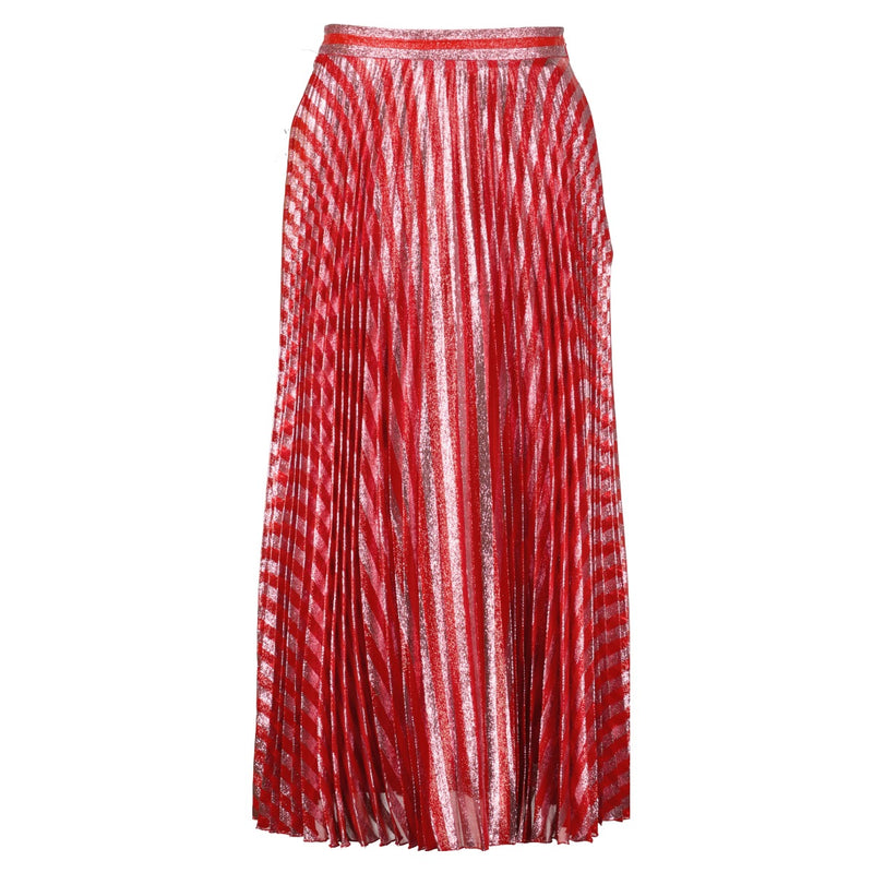 Shop safe online at Labellov in Antwerp, Brussels and Knokke this 100% authentic second hand Gucci Pink and Red Glitter Pleated Skirt - size IT 40
