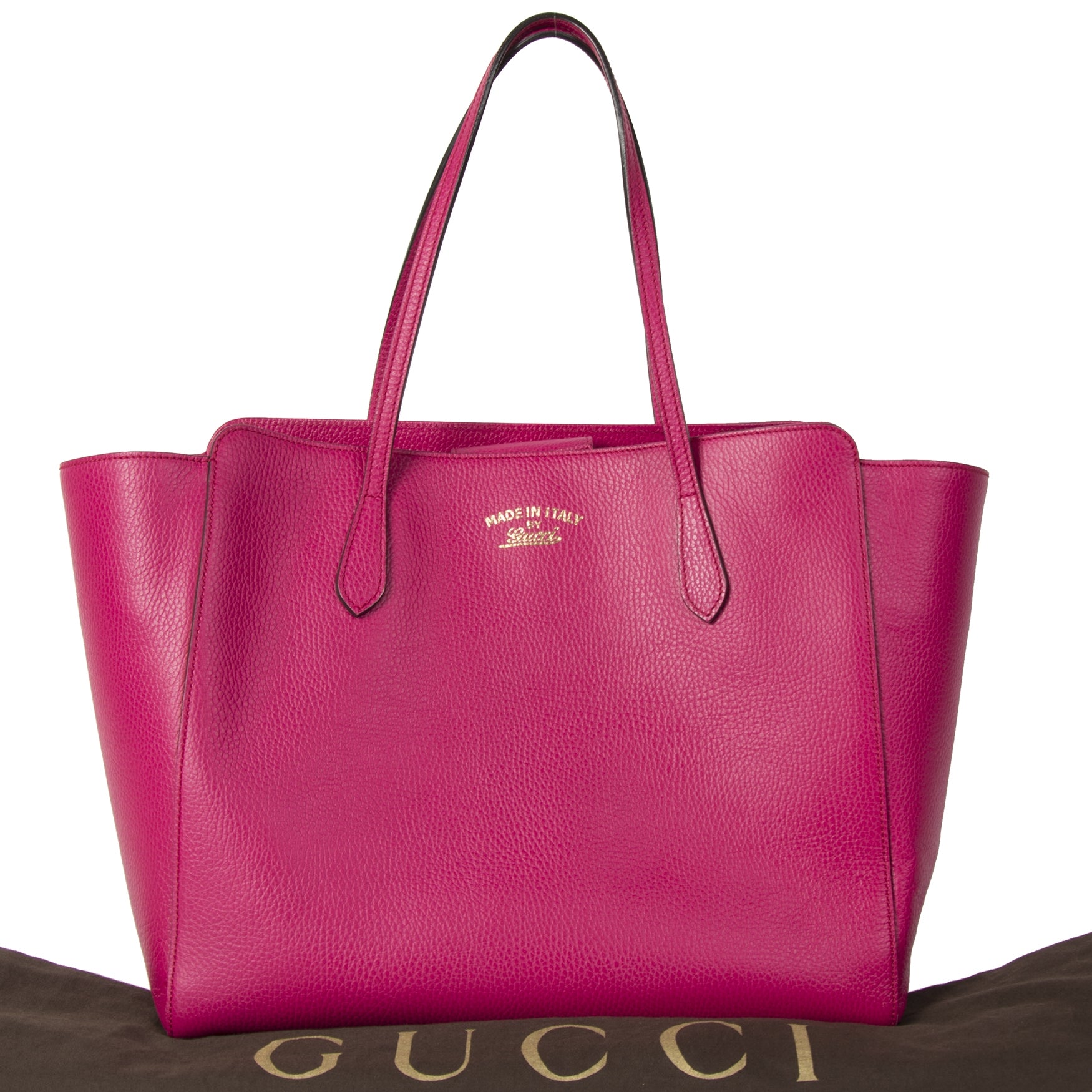Gucci Roze Leren Shopper Tas