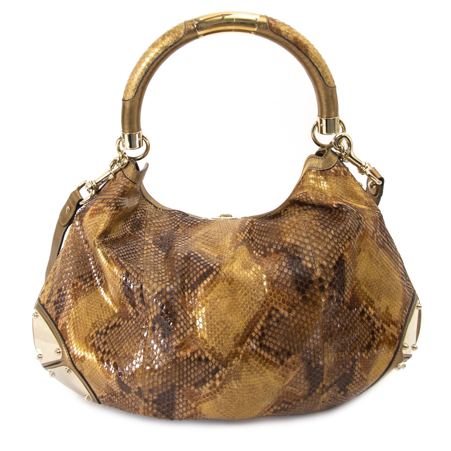 Gucci Python Babouska Indy Top handvat tas nu online bij Labellov.com tegen de beste prijs