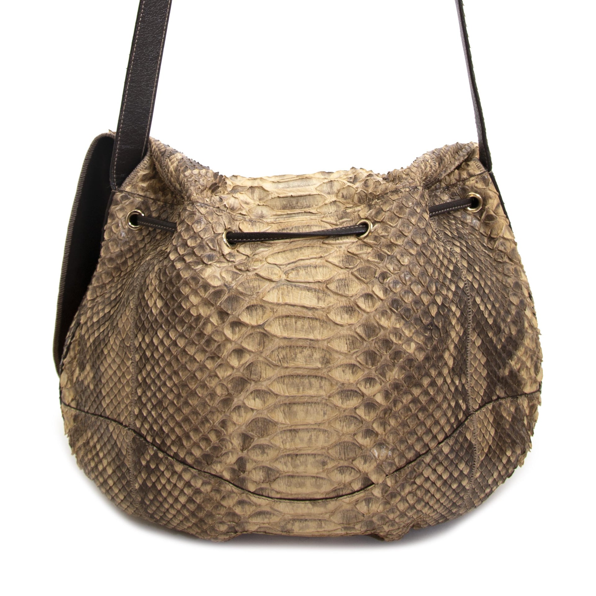 Gucci Python Messenger tas nu te koop bij labellov vintage mode webshop belgië