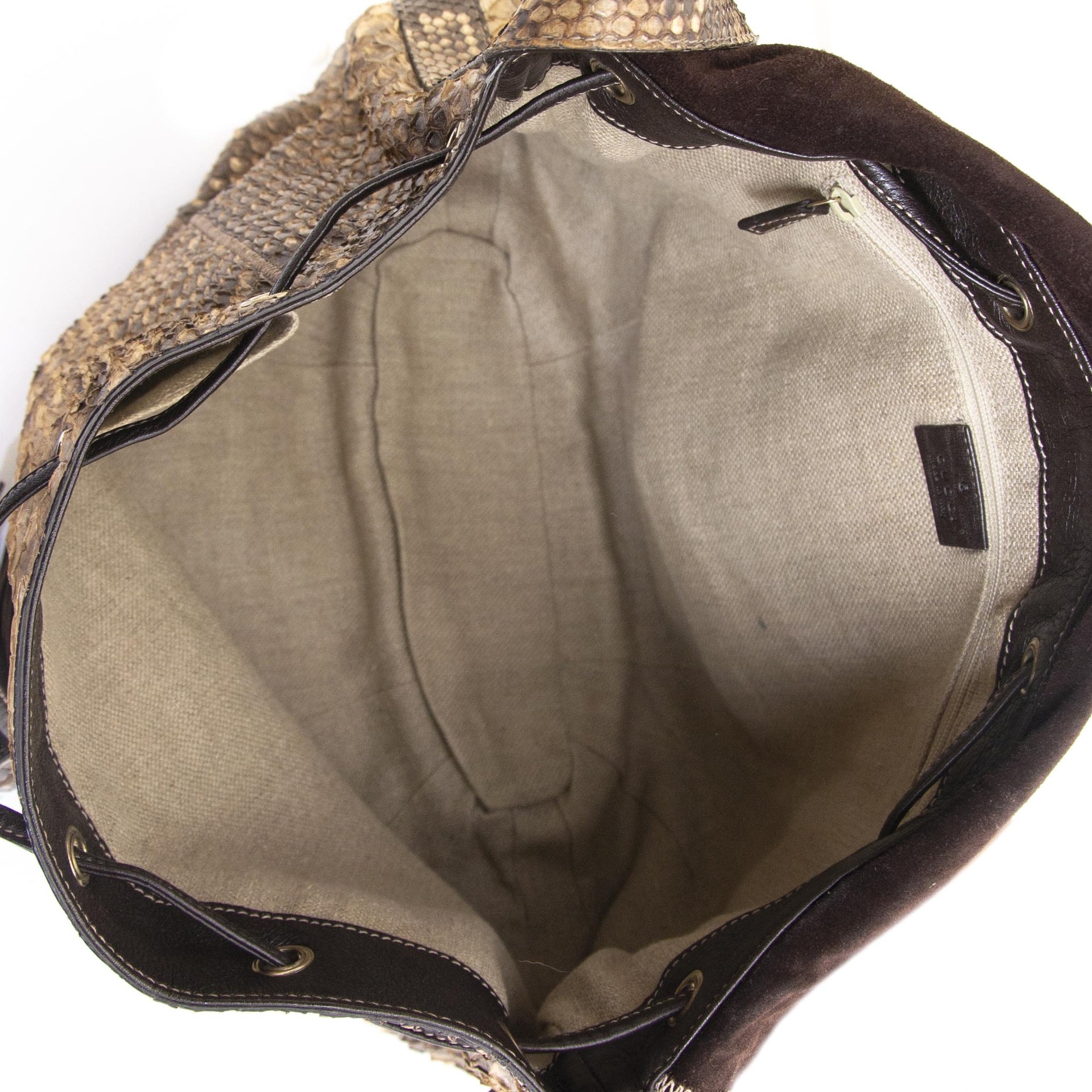 Gucci Python Messenger Bag now for sale at labellov vintage fashion webshop belgium