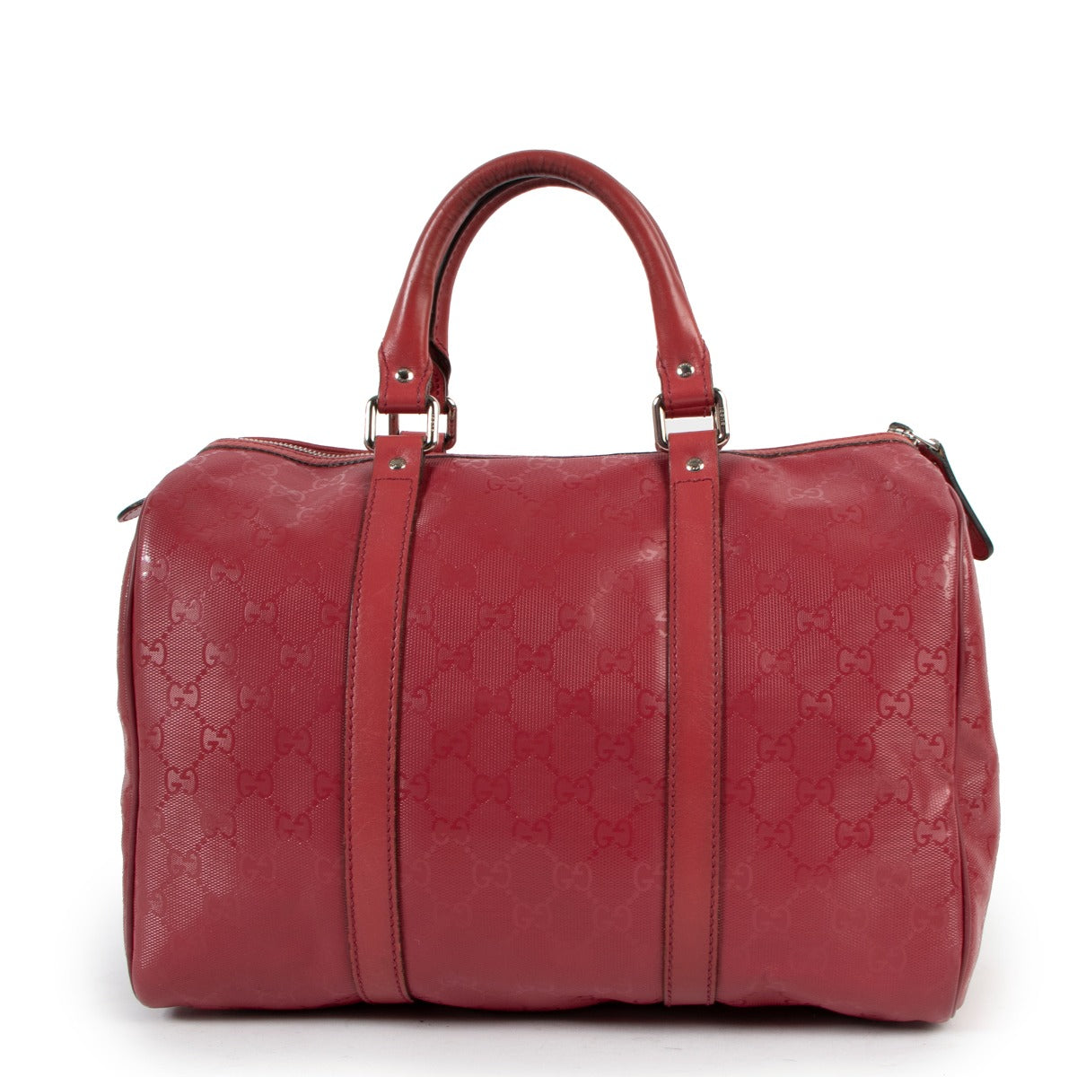 Sac Boston moyen Gucci rouge GG en cristal Joy