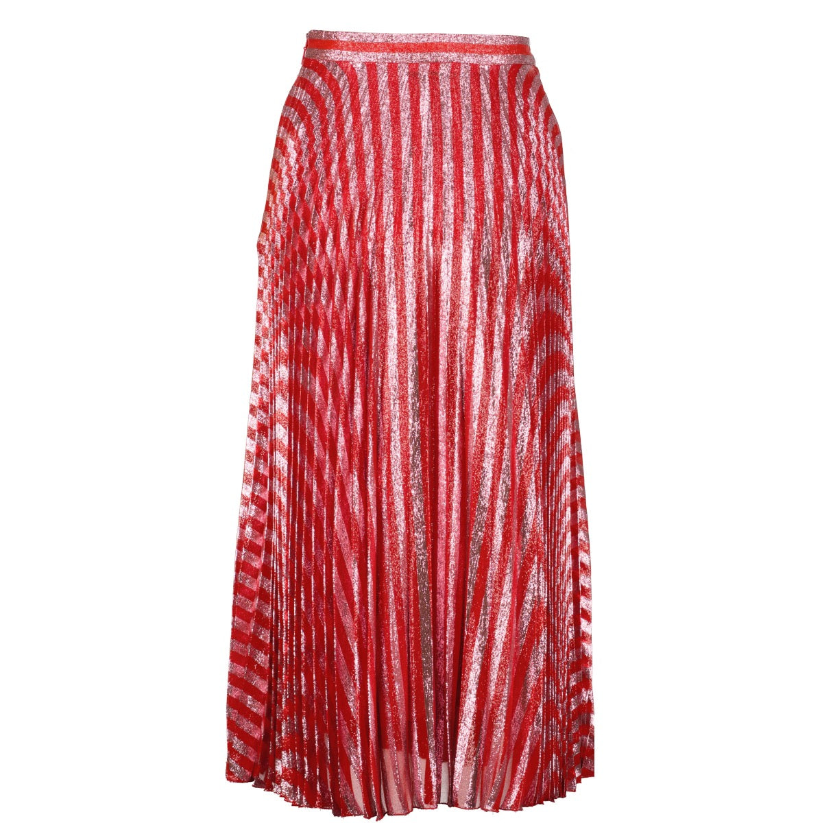 Shop safe online at Labellov in Antwerp, Brussels and Knokke this 100% authentic second hand Gucci Pink and Red Glitter Pleated Skirt - size IT 40