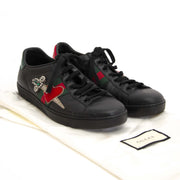 Gucci Black Ace Embroidered Sneaker