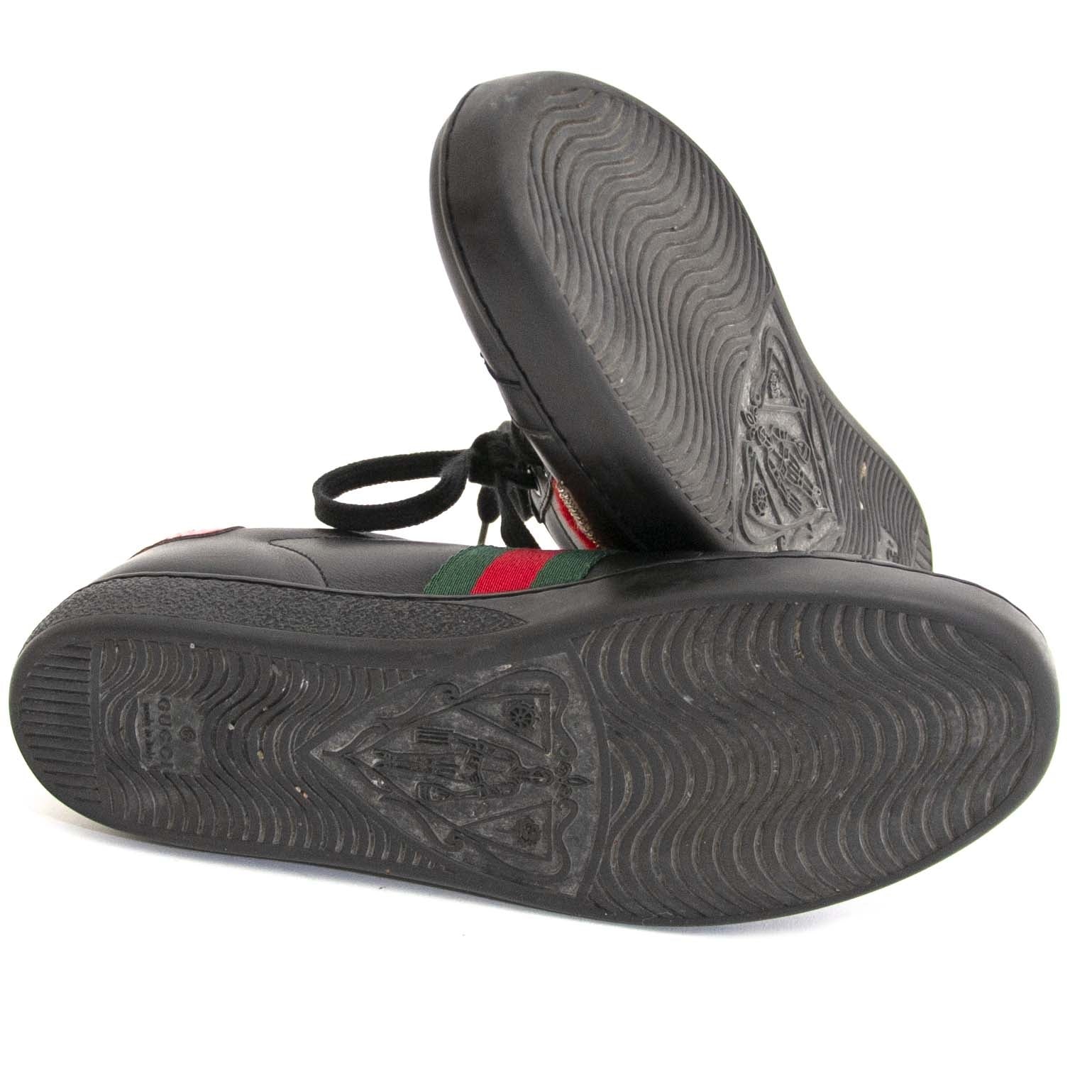 Gucci Black Ace Embroidered Sneaker