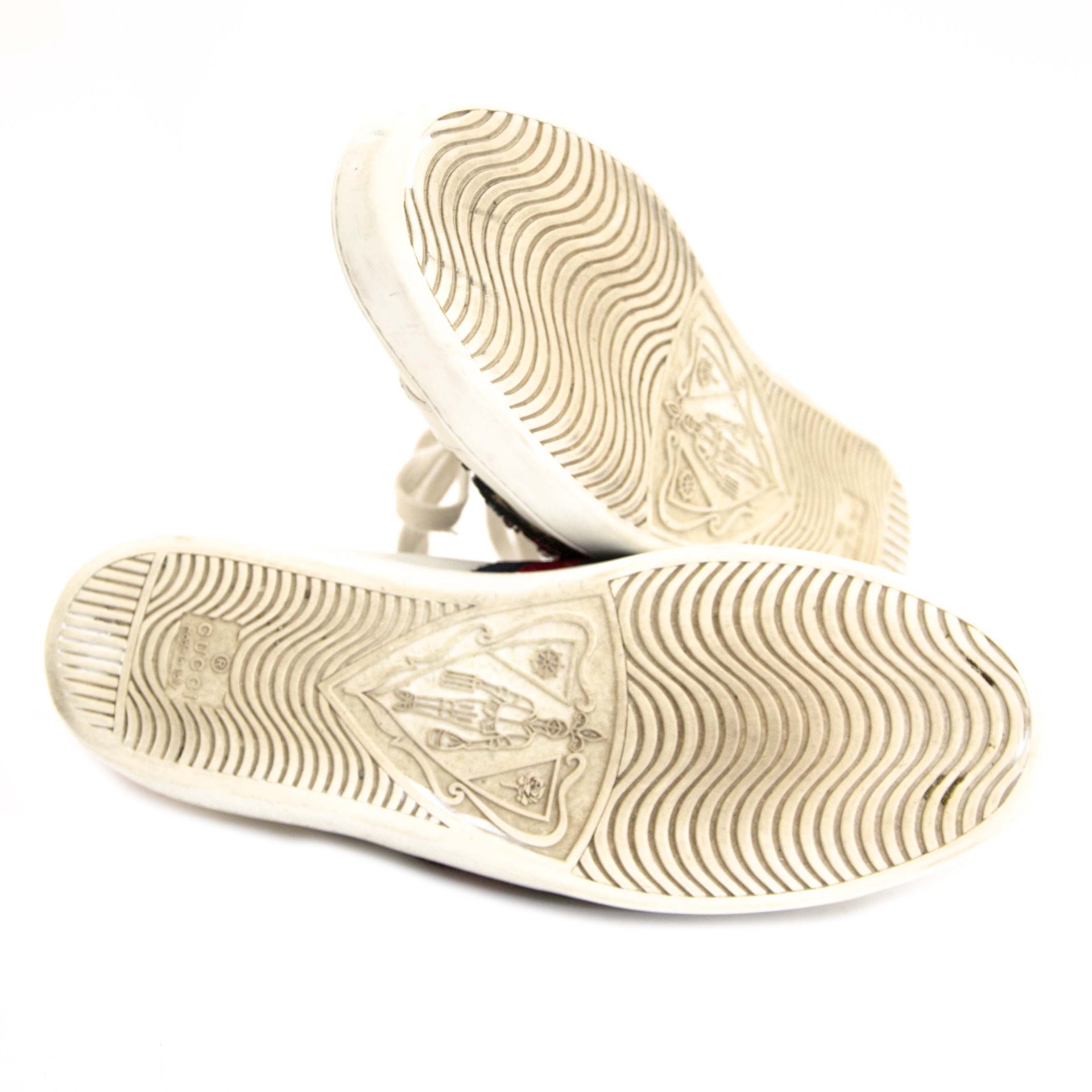 Gucci White Ace Embroidered Sneaker te koop bij Labellov
