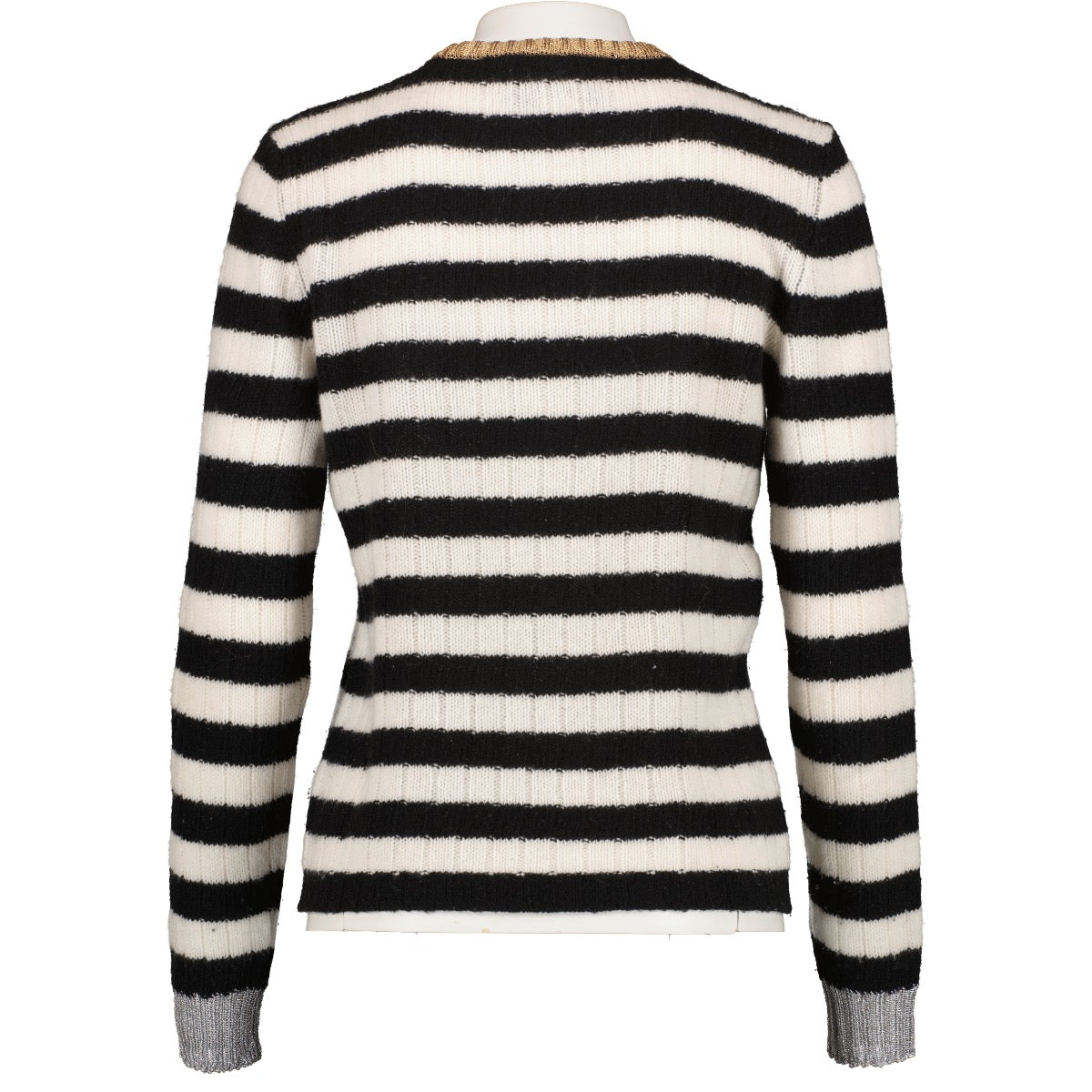 shop 100% authentic second hand Gucci Black Striped Knit Sweater - Size XS on Labellov.com