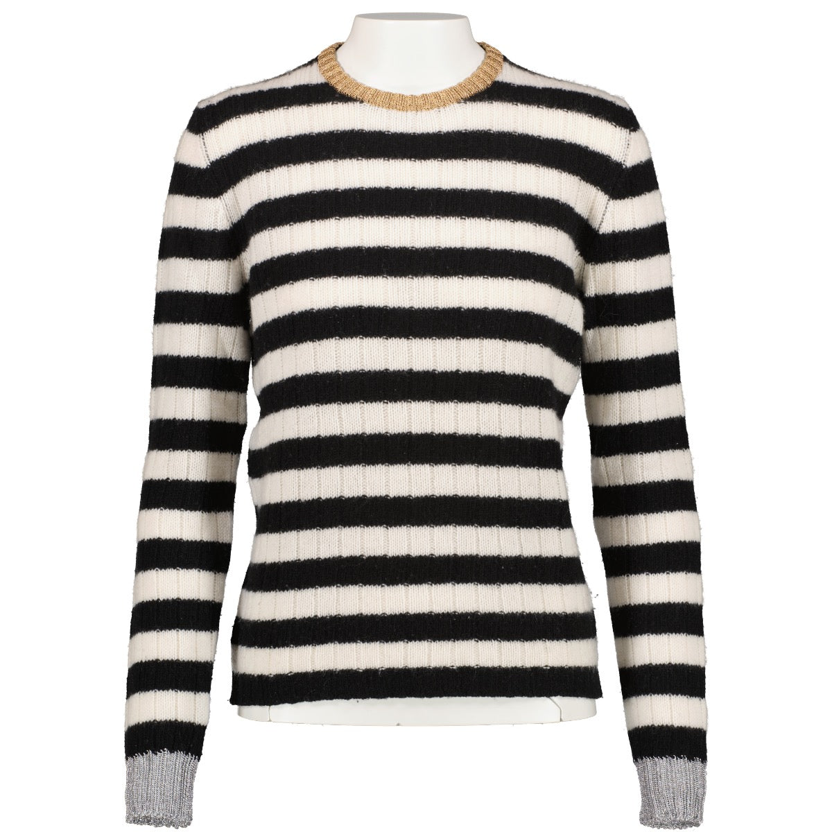 shop 100% authentic second hand Gucci Black Striped Knit Sweater - Size XS on Labellov.com