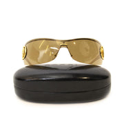 Gucci Brown Gradient Horsebit Classic Gg Wrap Around Sunglasses (