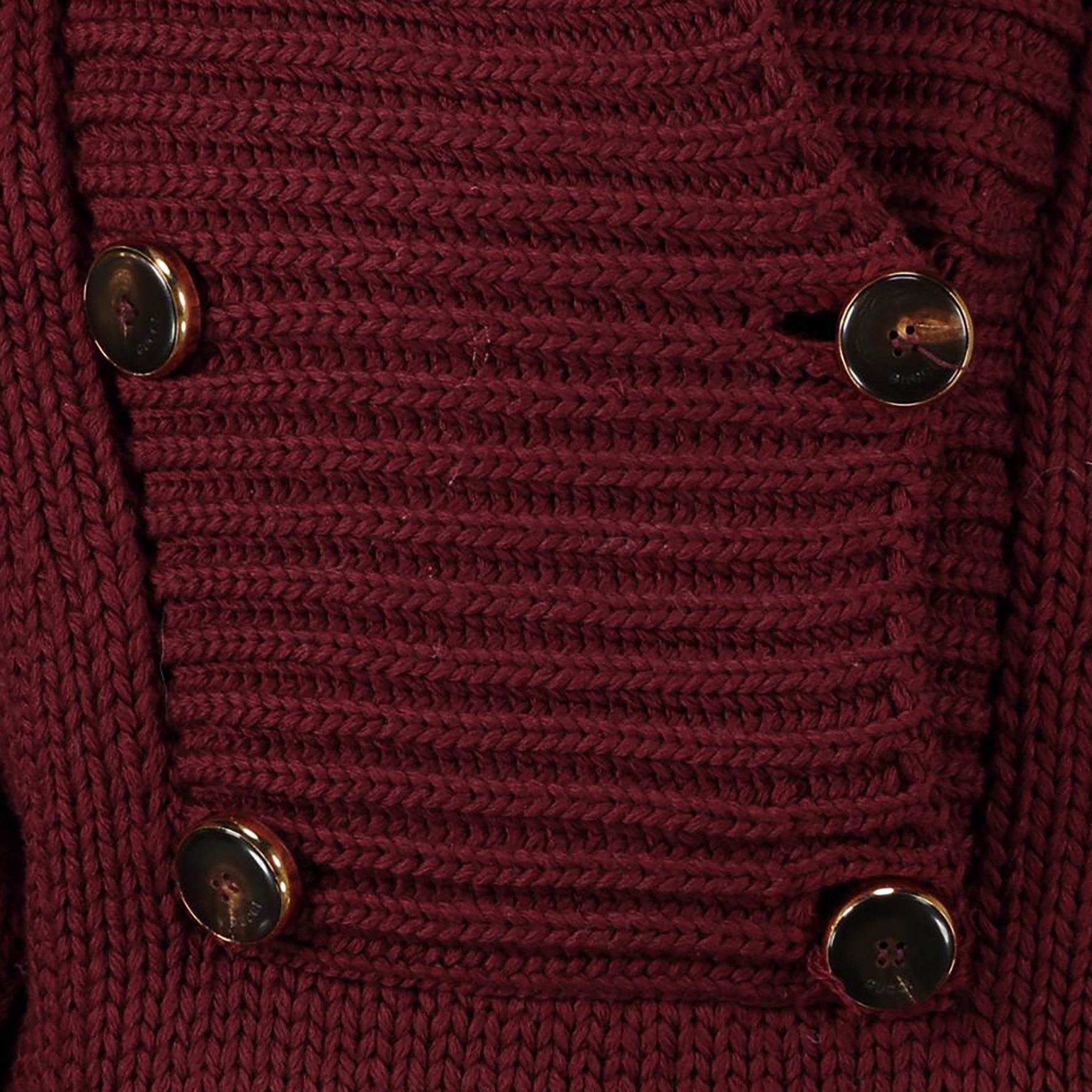 Gucci Burgundy Knitted Sweater - XS
