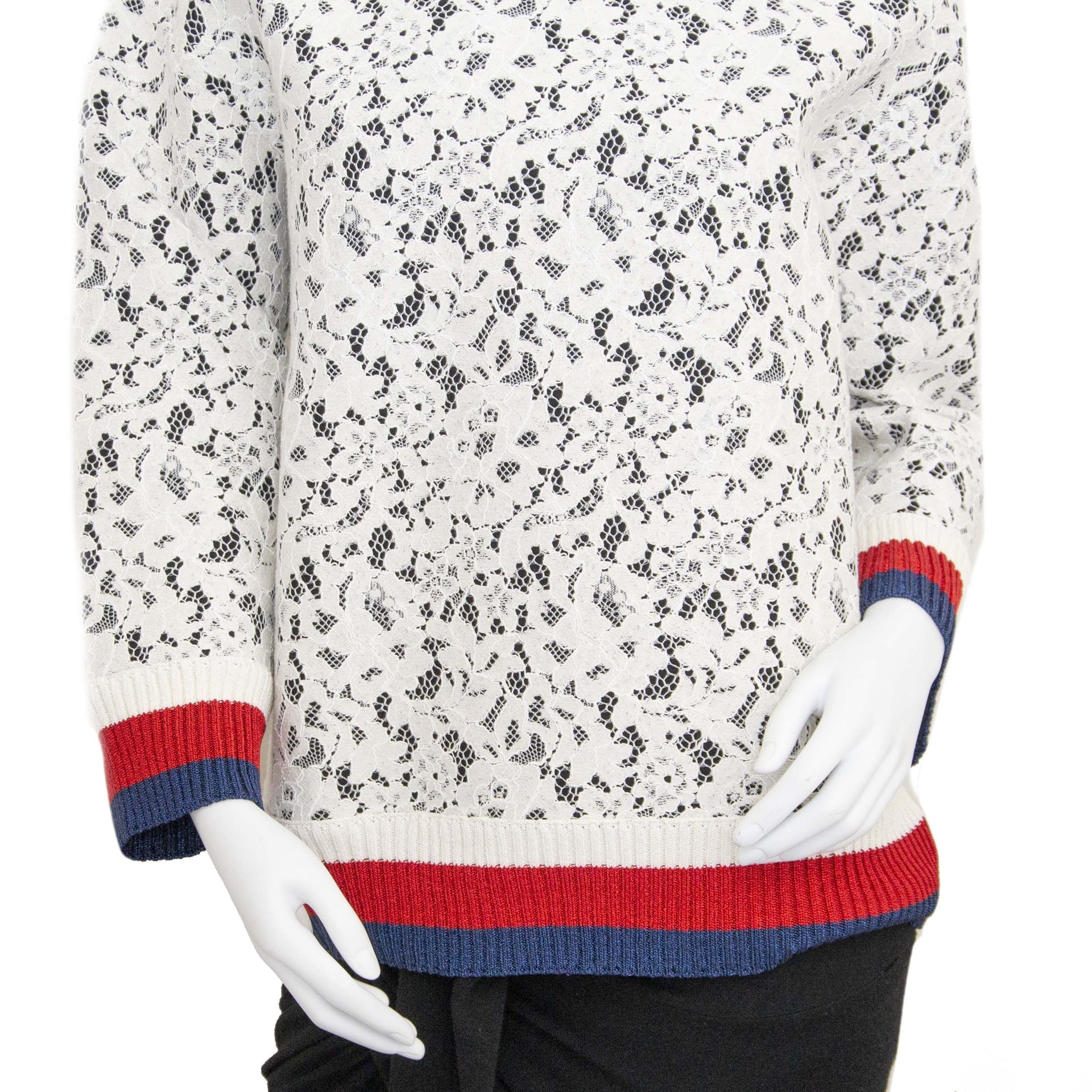 Gucci Sylvie Web Lace Sweater - size L