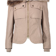 Gucci Beige Fur Collar Jacket - for the best price online