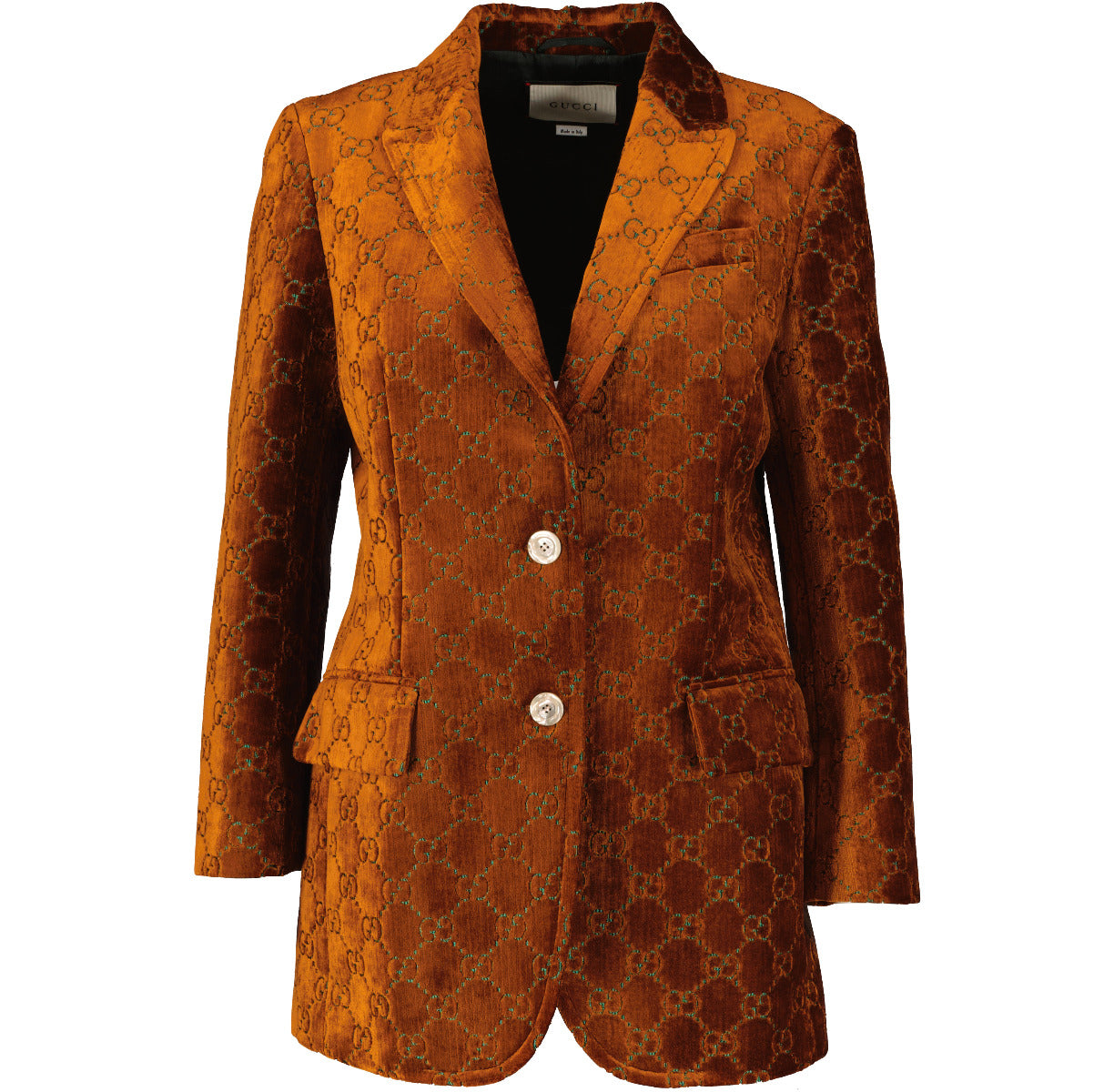 Gucci Brown GG Velvet Blazer