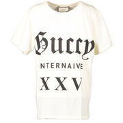 Gucci White Jersey Internaive XXV T-Shirt - size XS