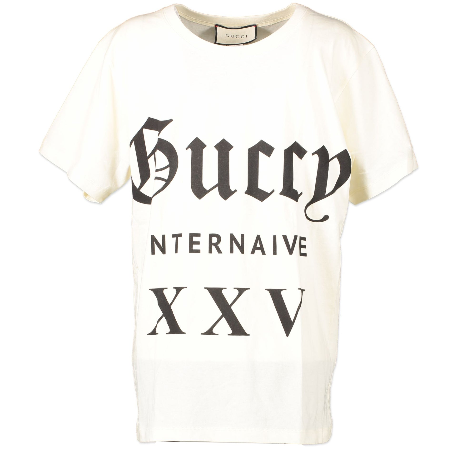 Gucci White Jersey Internaive XXV T-Shirt - size XS