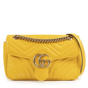 Are you interested in authentic Gucci Yellow Leather GG Marmont Shoulder Bag