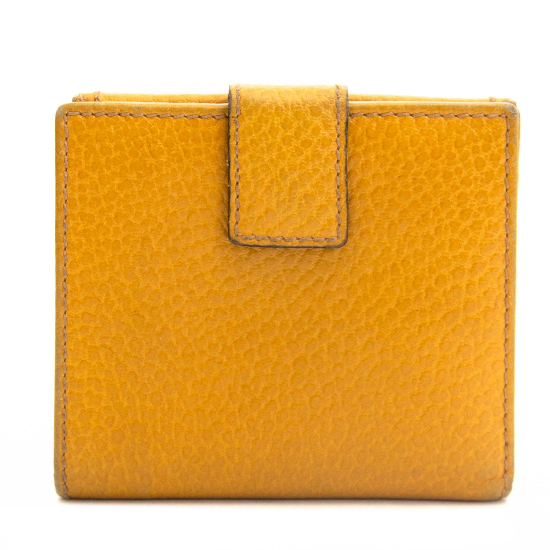 Gucci Yellow Bamboo Wallet now for sale at labellov vintage webshop for the lowest price