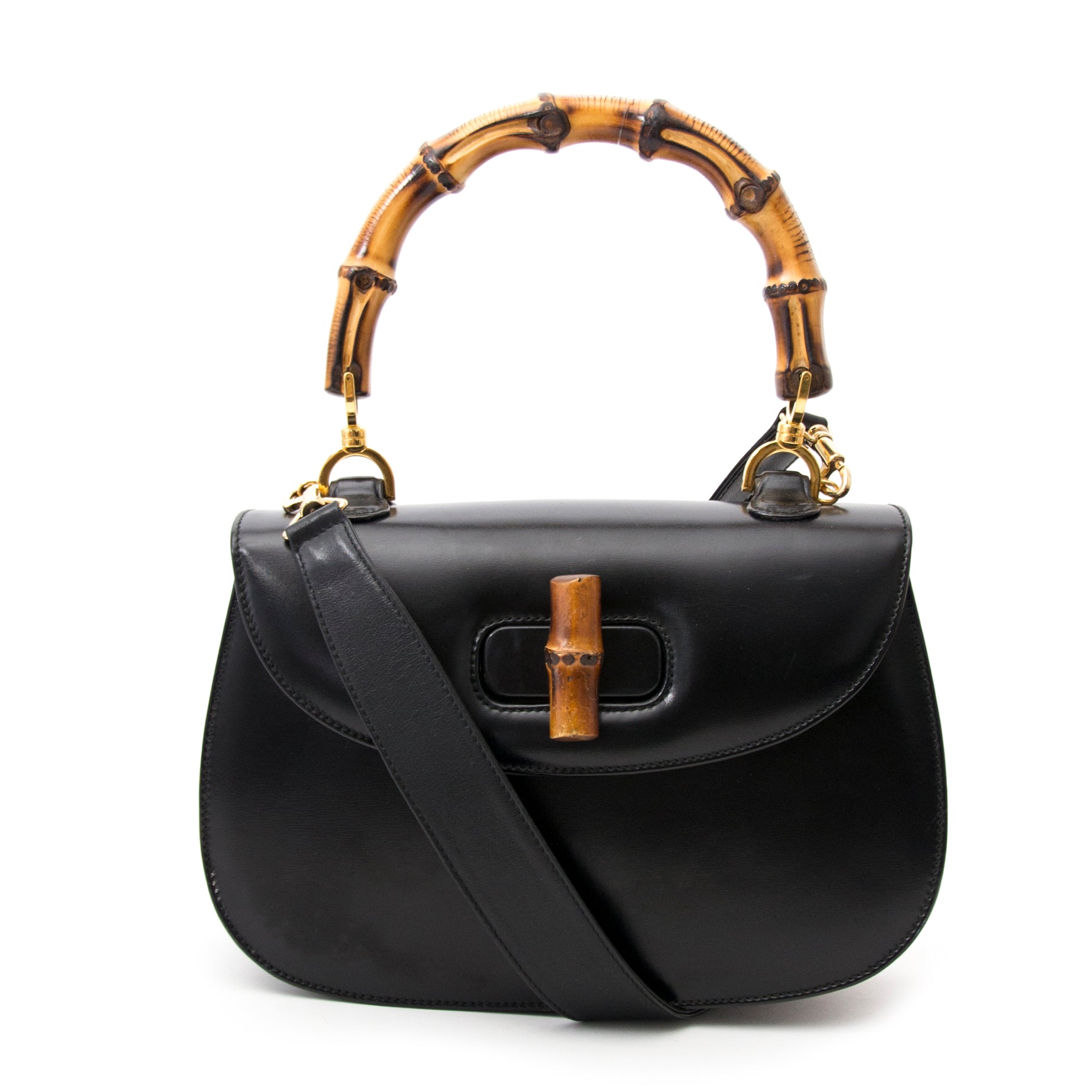 acheter en ligne pour le meilleur prix sac a main Gucci Bamboo Classic Top Handle Bag