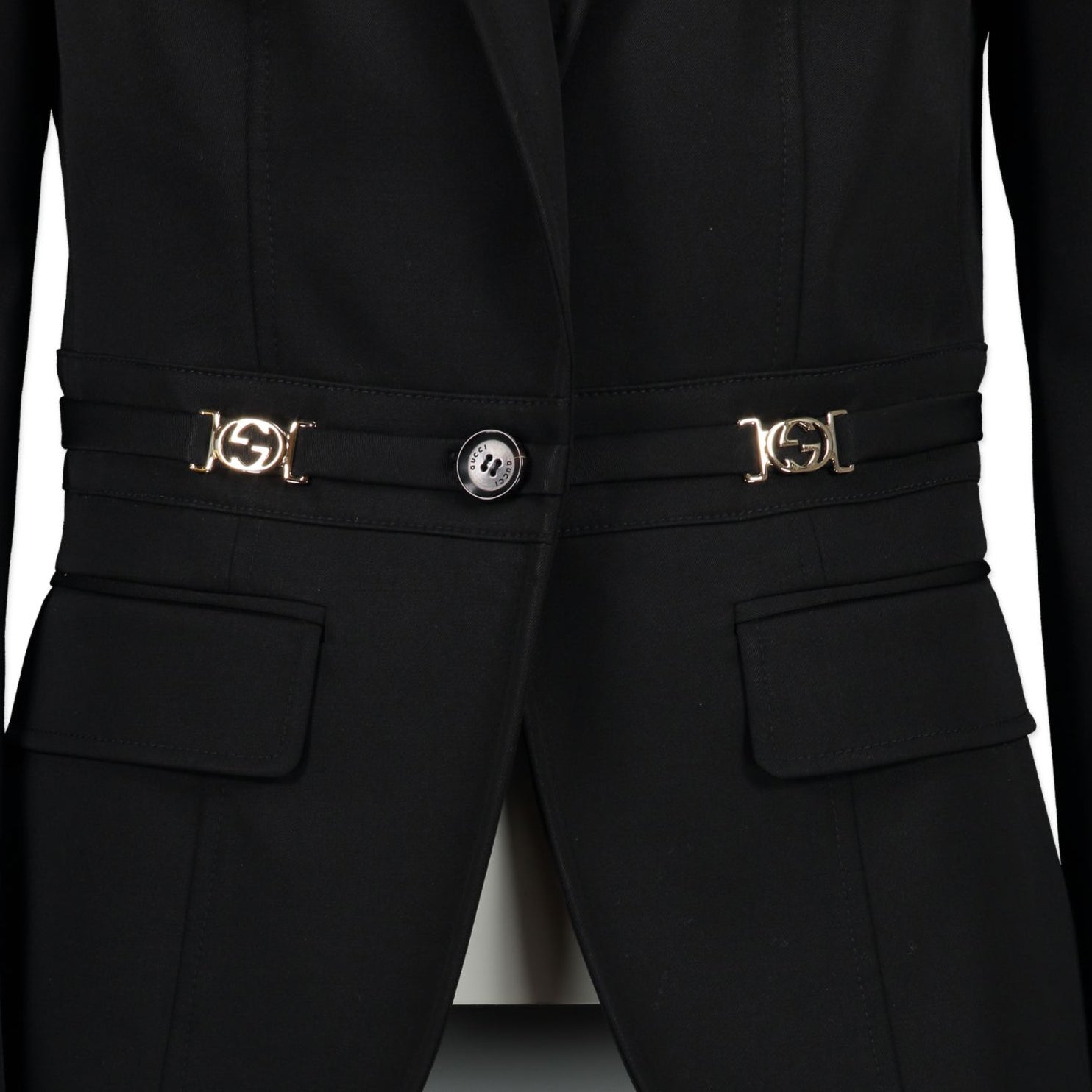 Gucci Black Logo Blazer - Size 40