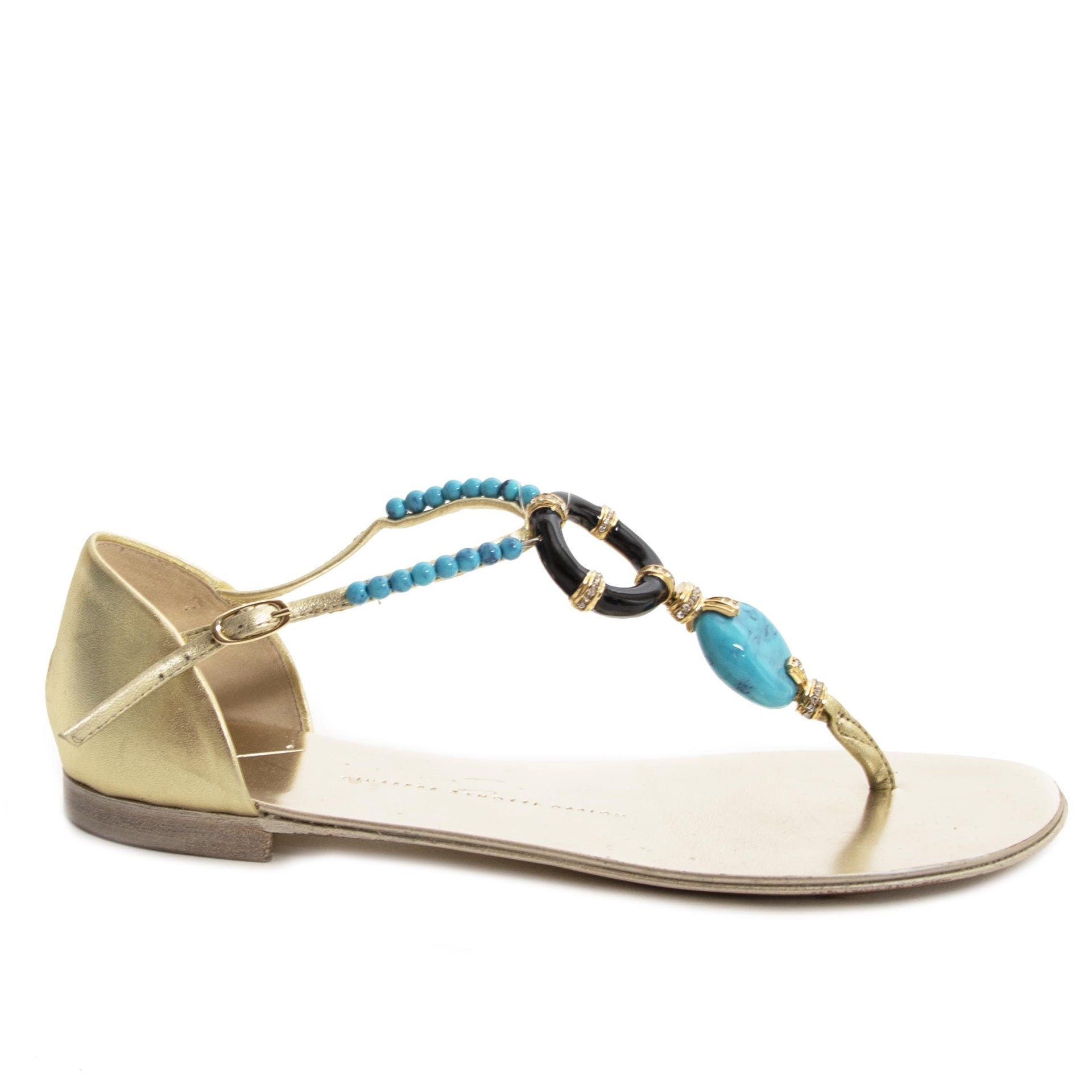 Giuseppe Zanotti Gold Sandals - 38 For the best price at LabelLov. Pour le meilleur prix à LabelLOV. Voor de beste prijs bij LabelLOV.