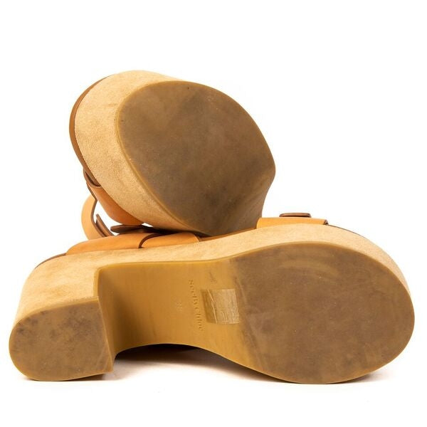 Koop authentieke tweedehands See By Chloé Camel Nora Sandals - Size 38 bij online webshop LabelLOV.