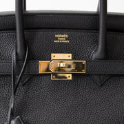 shop real real designer Hermes Birkin 35 Black Togo GHW +INVOICE like new online webshop labellov.Com