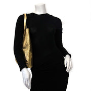 secondhand gold leather Roberto Cavalli bag