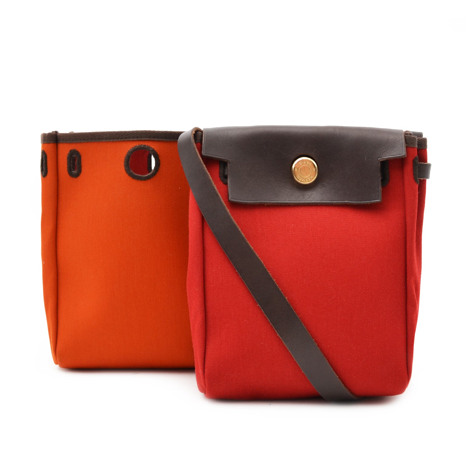 Hermès Orange & Red Mini Herbag