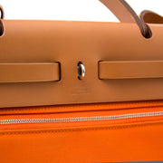 Hermès Herbag Zip 31 cm in orange toile officier and vache hunter kopen en verkopen