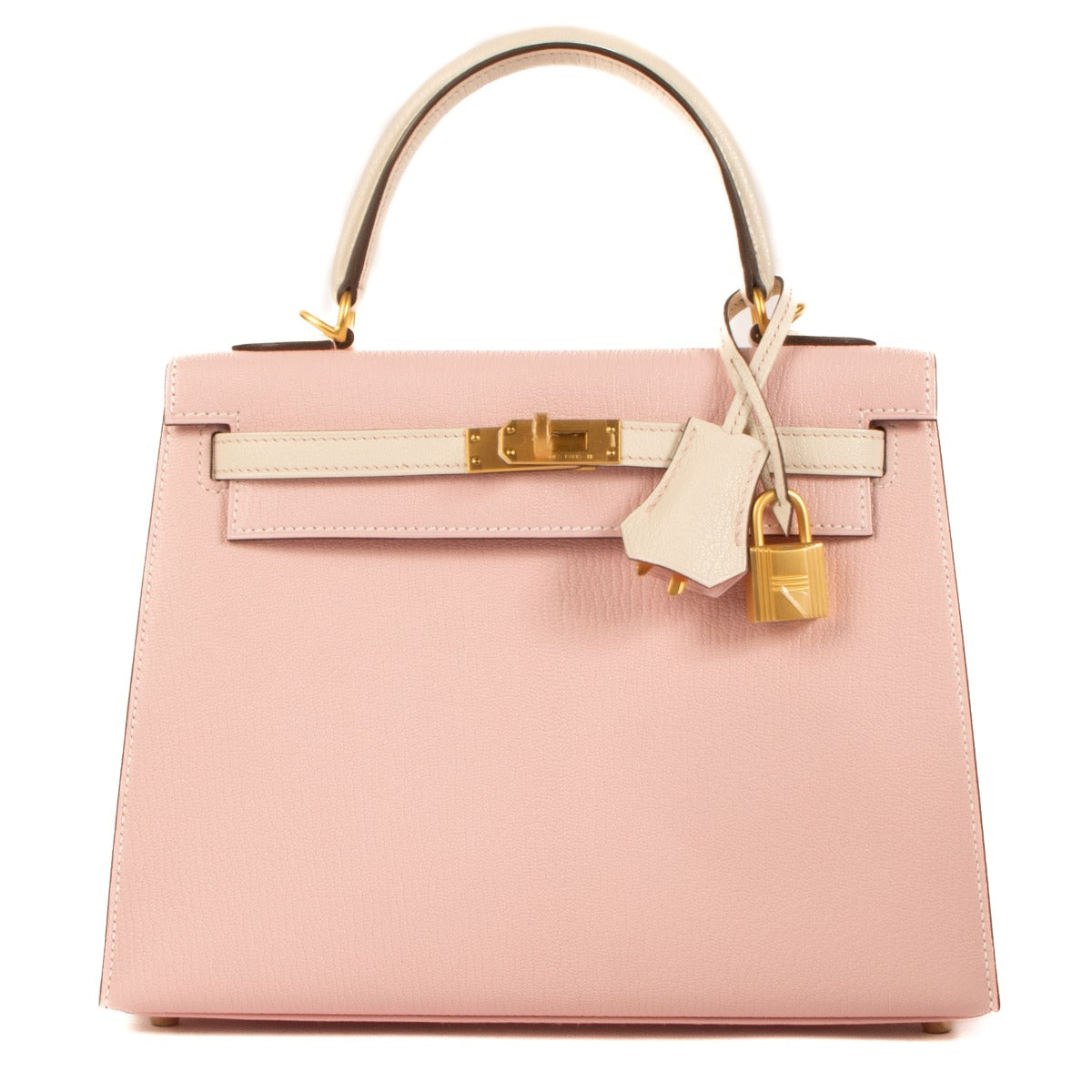 Hermès Kelly 25 HSS Rose Sakura/Nata Chevre Mysore