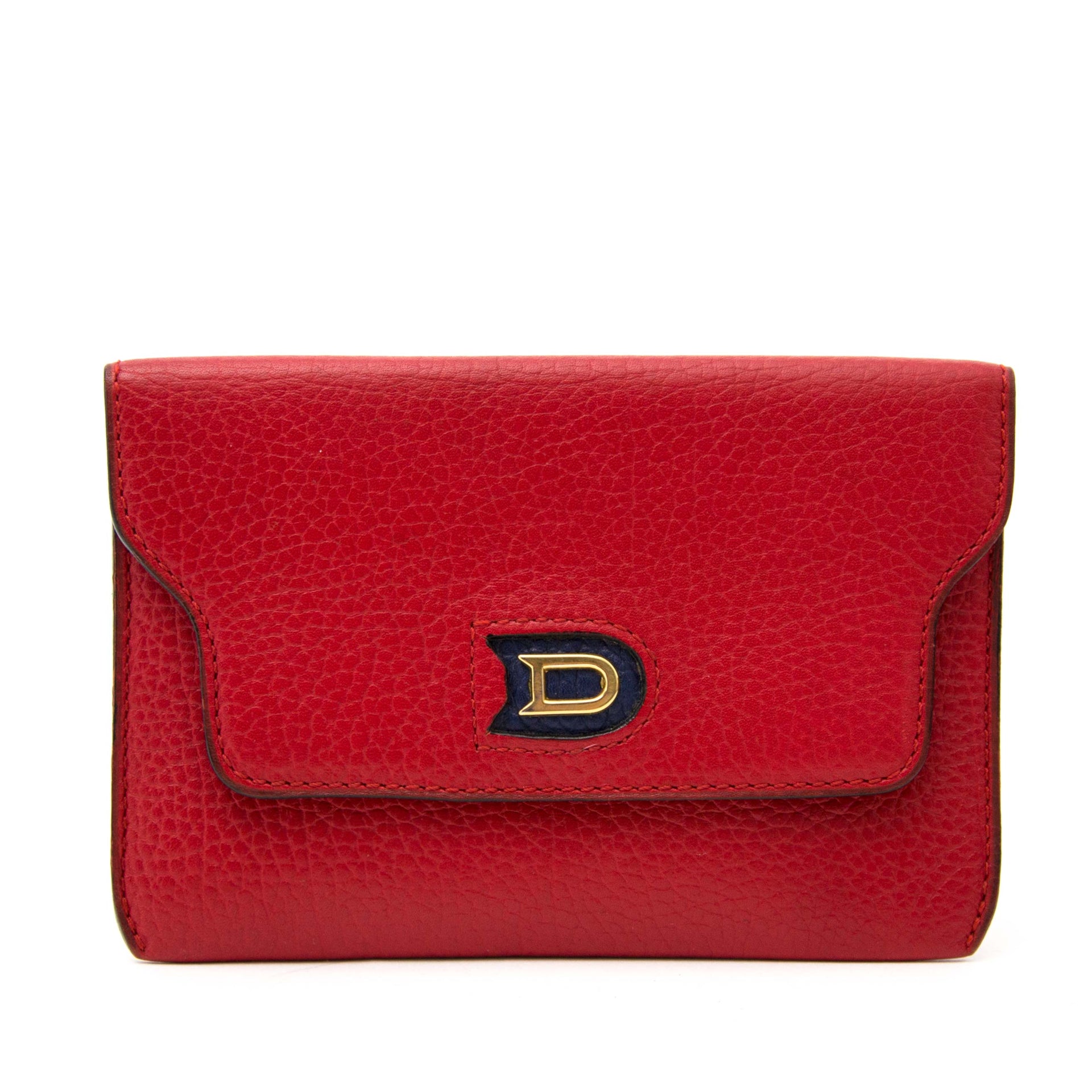 Porte-monnaie Delvaux rouge