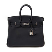 hermes birkin 25 swift bleu nuit phw now online at labellov.com