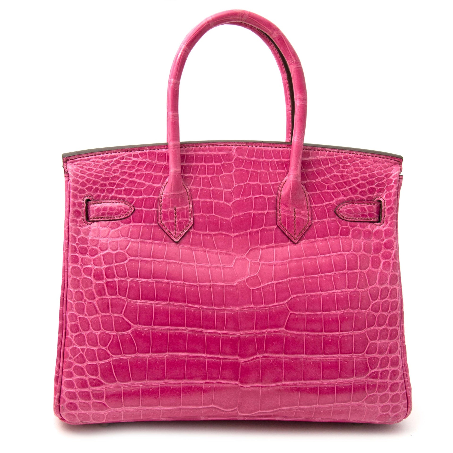 Hermès Birkin 30 Crocodile Porosus Lisse Fuchsia PHW