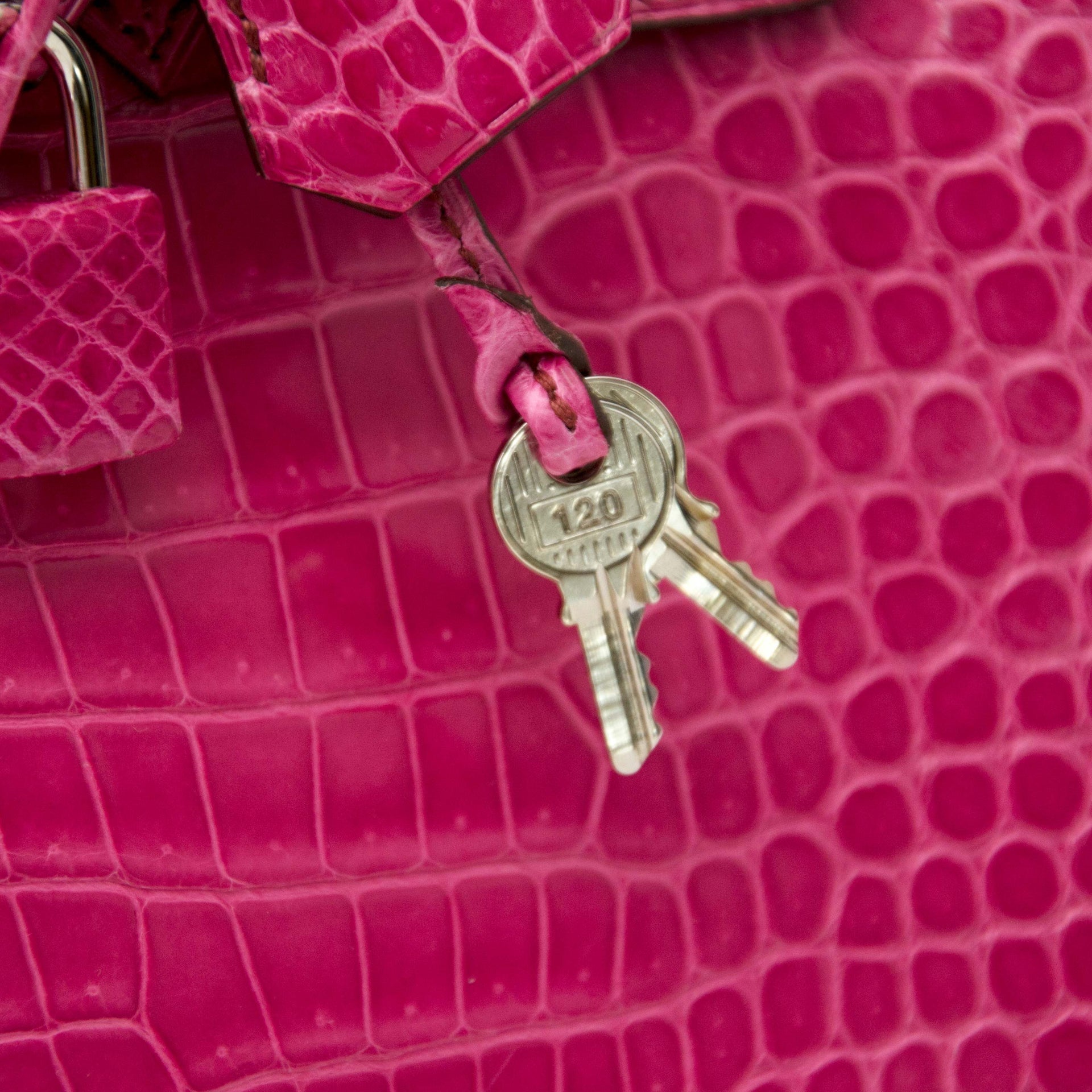 Hermès Birkin 30 Crocodile Porosus Lisse Fuchsia PHW