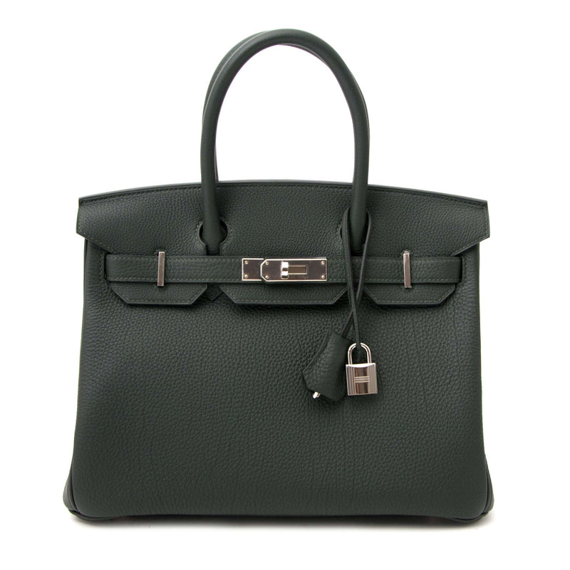 hermes birkin 30 togo vert fonce now online at labellov.com, skip the waitinglist