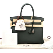 Acheter en ligne chez labellov.com hermes birkin 30 togo vert fonce phw