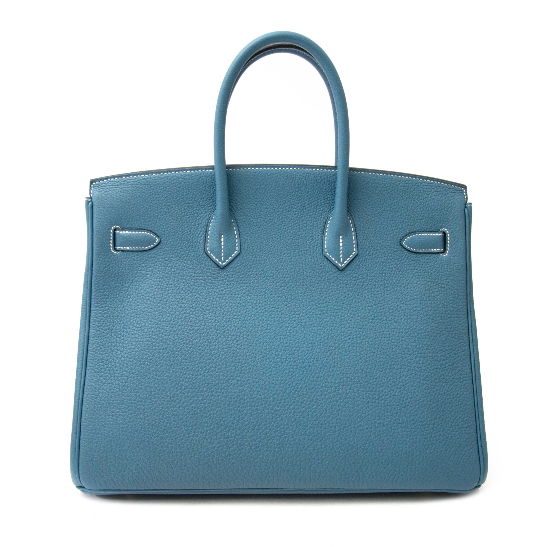 koop online tweedehands net als nieuw As New Hermes Birkin Blue Jeans Togo 35