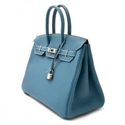 shop worldwide autenthic luxury bags As New Hermes Birkin Blue Jeans Togo 35