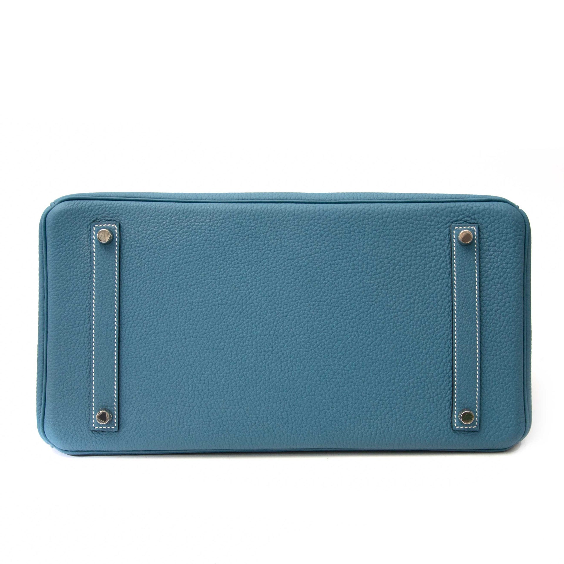 kauf second hande As New Hermes Birkin Blue Jeans Togo 35