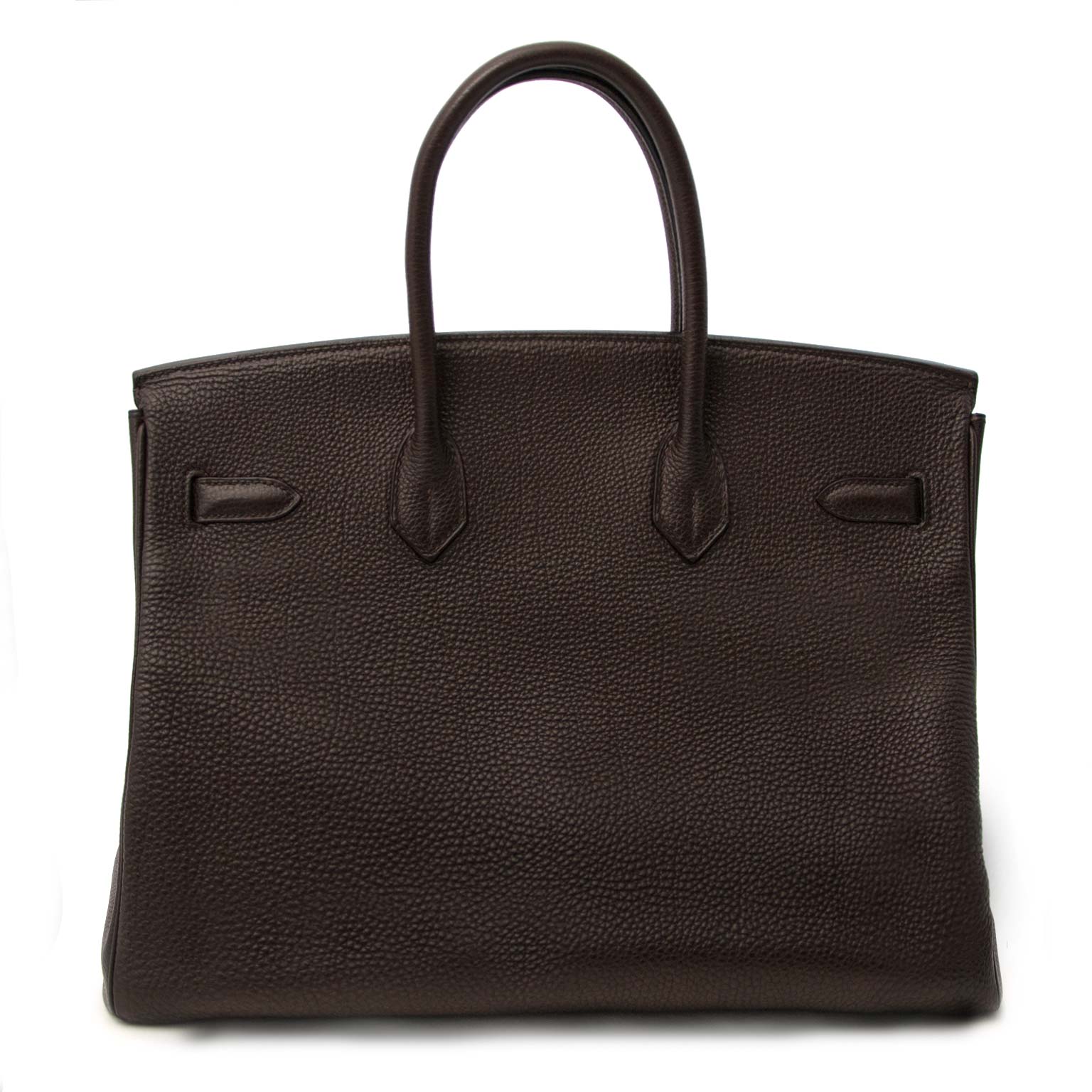 acheter en ligne pour le meilleur prix Hermes Birkin 35 Togo Chocolat Chevre Pigmente PHW