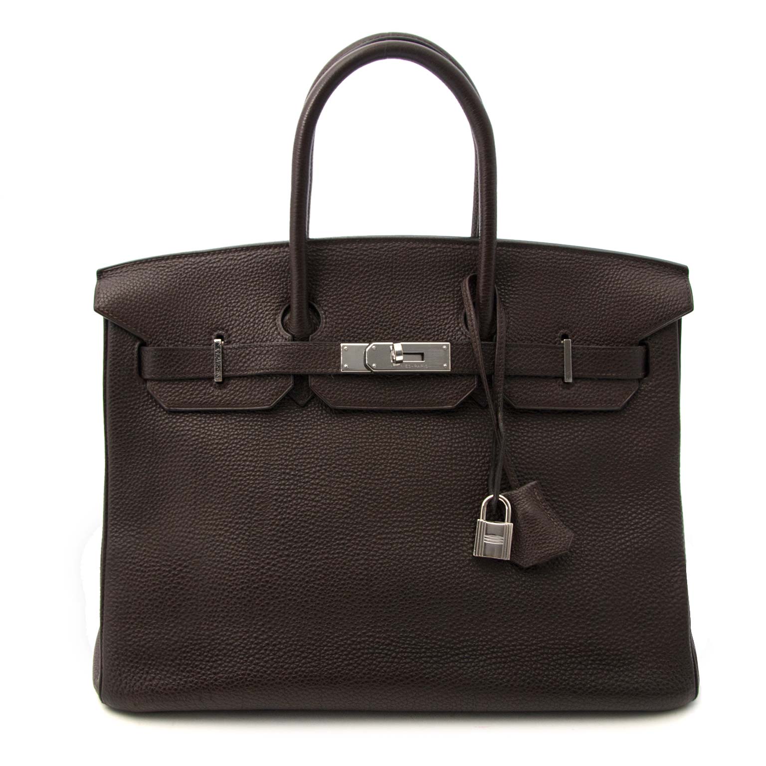 shop safe online Hermes Birkin 35 Togo Chocolat Chevre Pigmente PHW