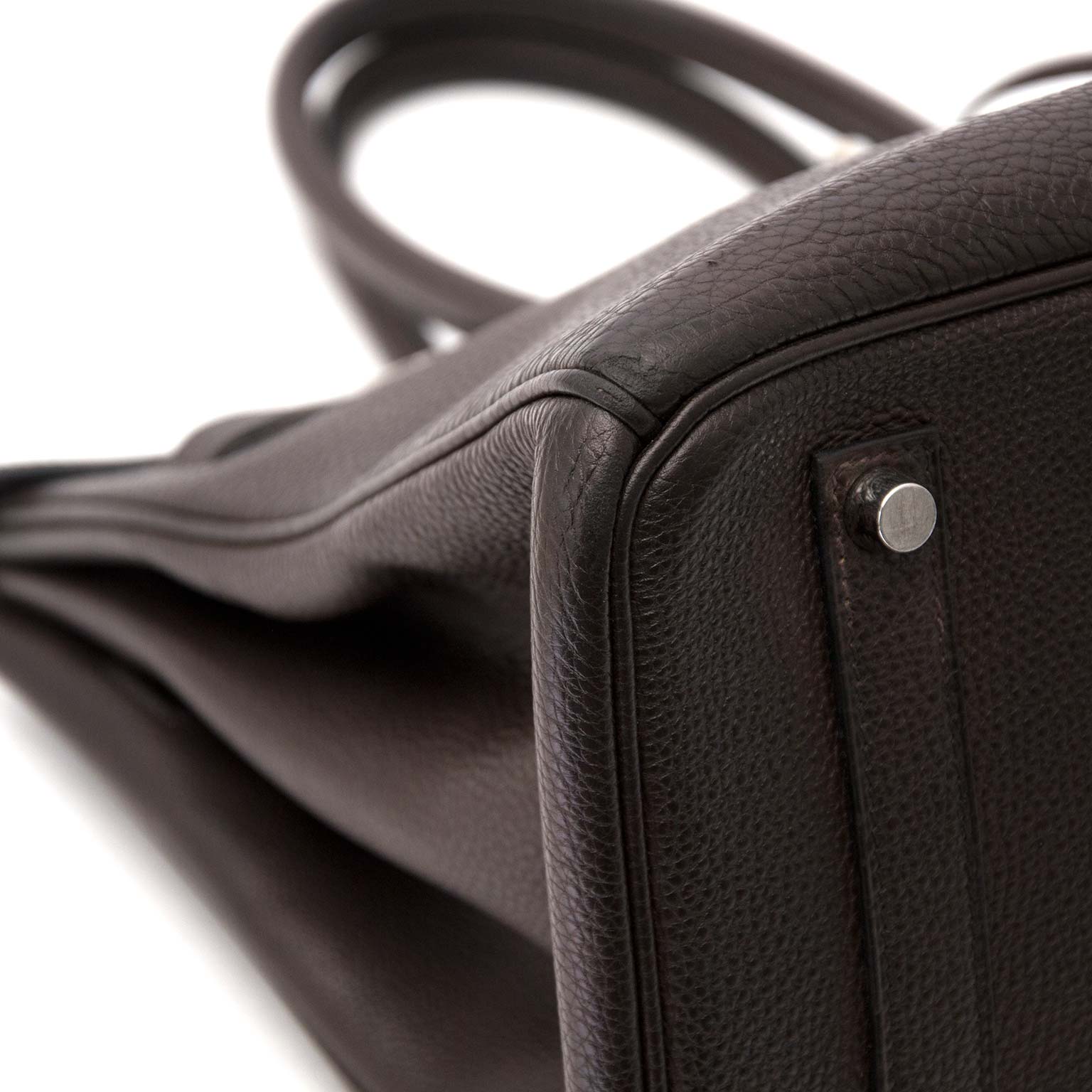 koop veilig online aan de beste prijs Hermes Birkin 35 Togo Chocolat Chevre Pigmente PHW