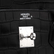 Hermès Birkin 40 Crocodile Porosus Matte Black PHW for sale online