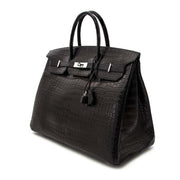 Acheter secur en ligne le sac Hermès Birkin 40 Crocodile Porosus Matte Black PHW pour le meilleur prix chez Labellov à Anvers