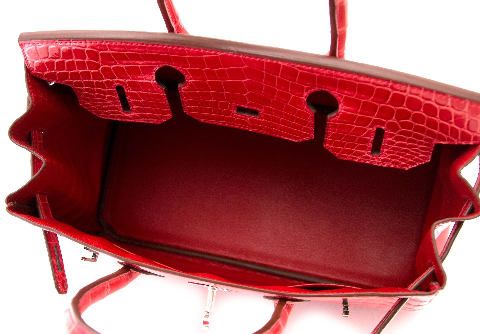Hermès Birkin 30 Crocodile Niloticus Lisse Géranium