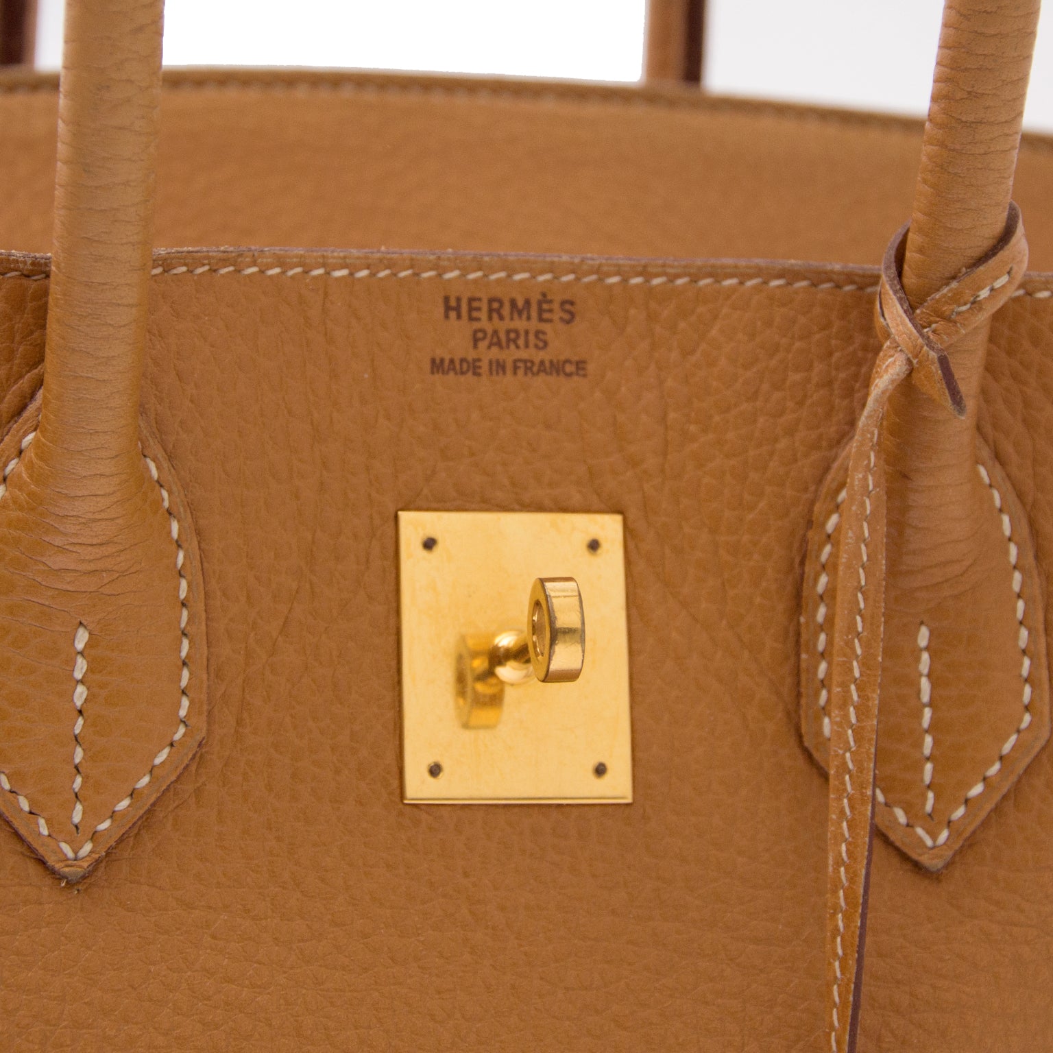 shop 100% authentic luxury Hermes Birkin 35 Gold Veau Fjord at the best price