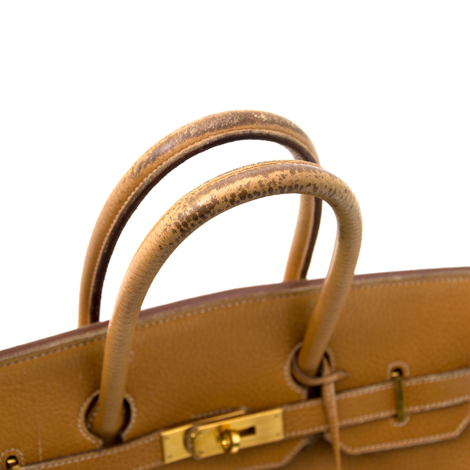 koop veilg online aan de beste prijs authentieke Hermes Birkin 35 Gold Veau Fjord