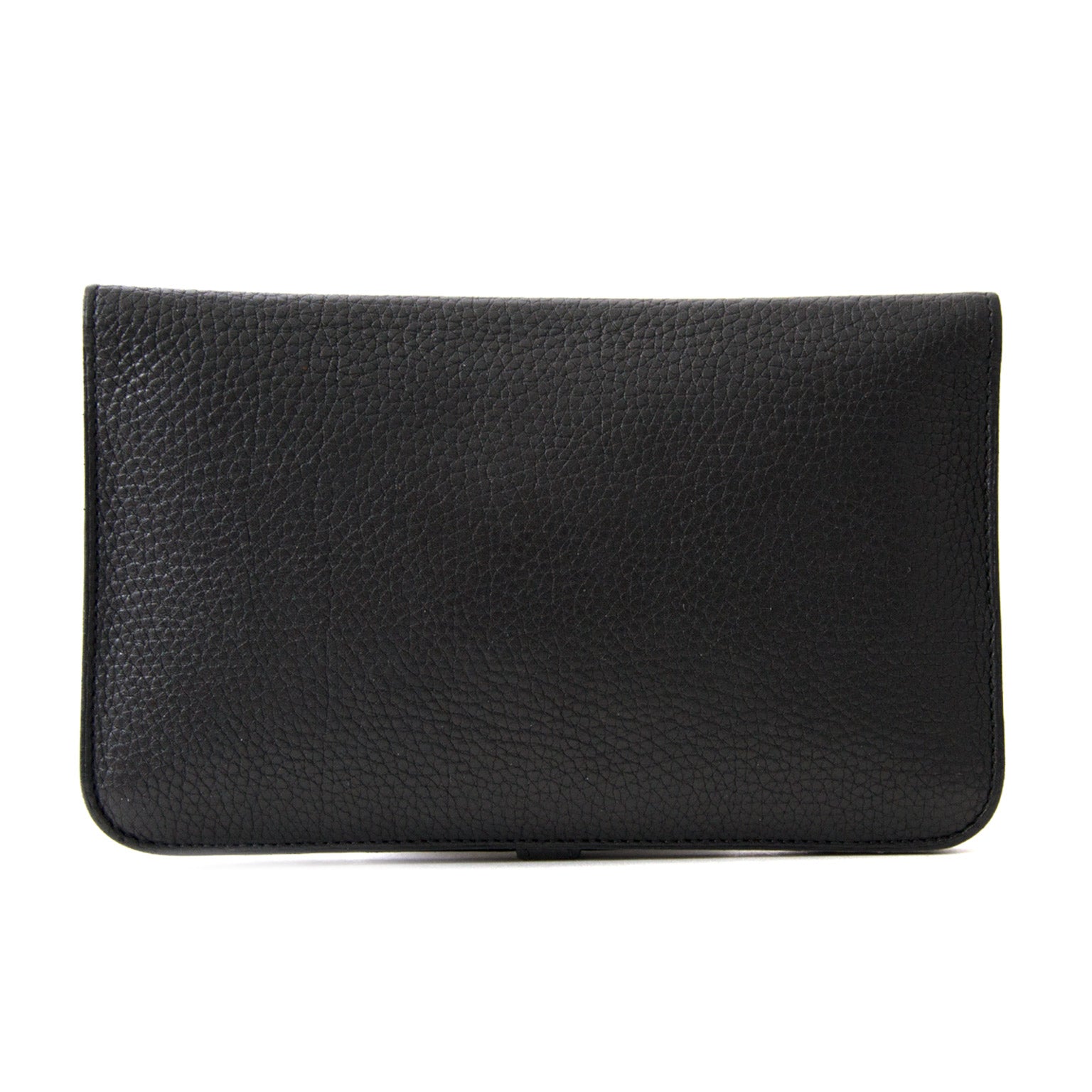 comme neuf Hermès Dogon Black Wallet pour le meilleur prix